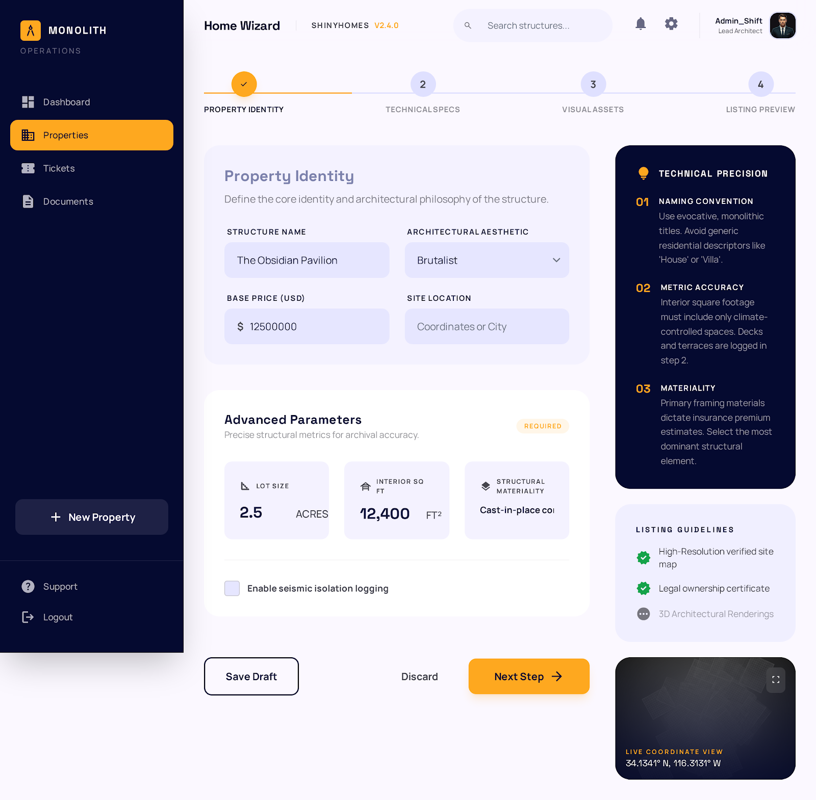 Admin Create Home Wizard Roundy preview