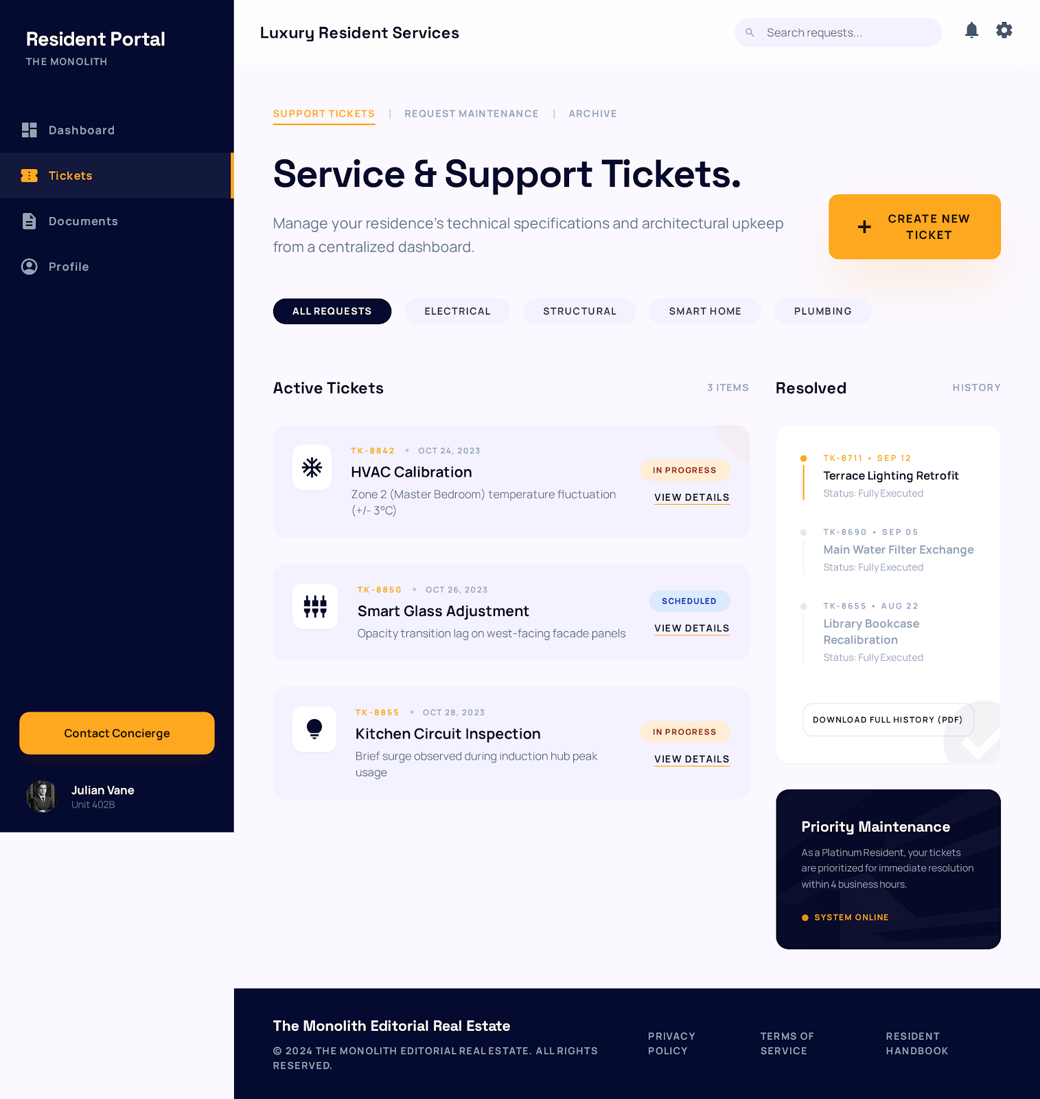 My Support Tickets Roundy preview