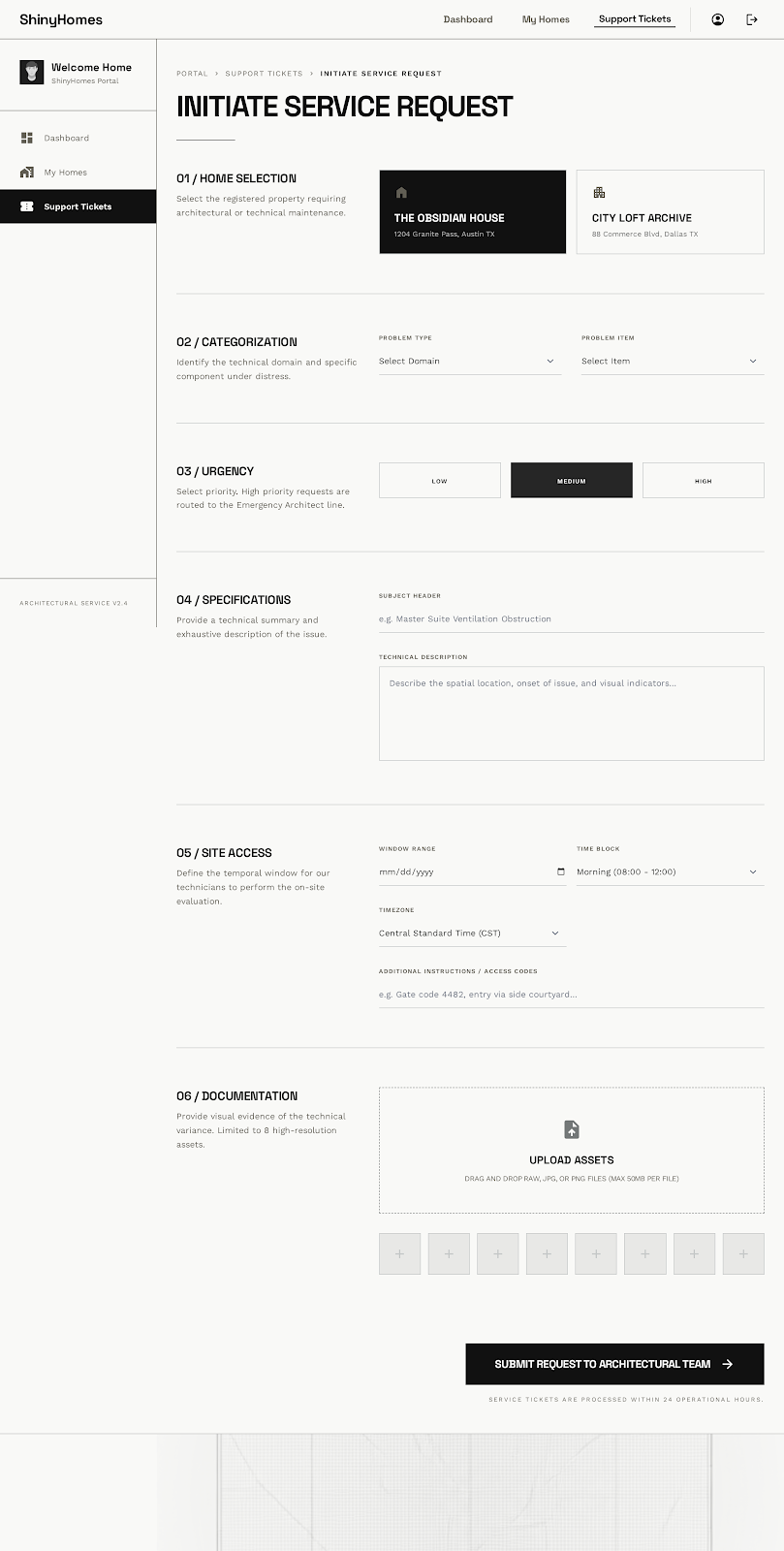 Create Ticket Sharp preview