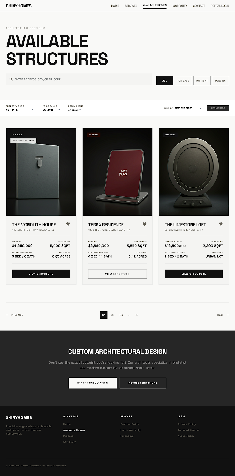 Homes Listing With Contact Link Sharp preview