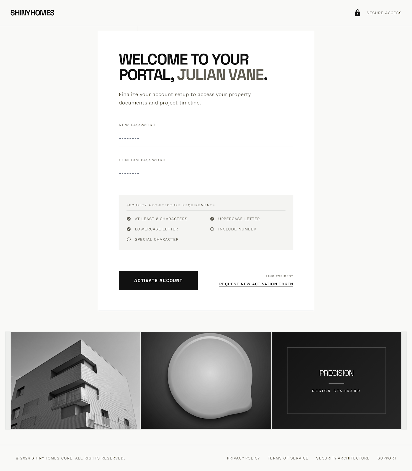 Resident Account Activation Shinyhomes Branding Sharp preview