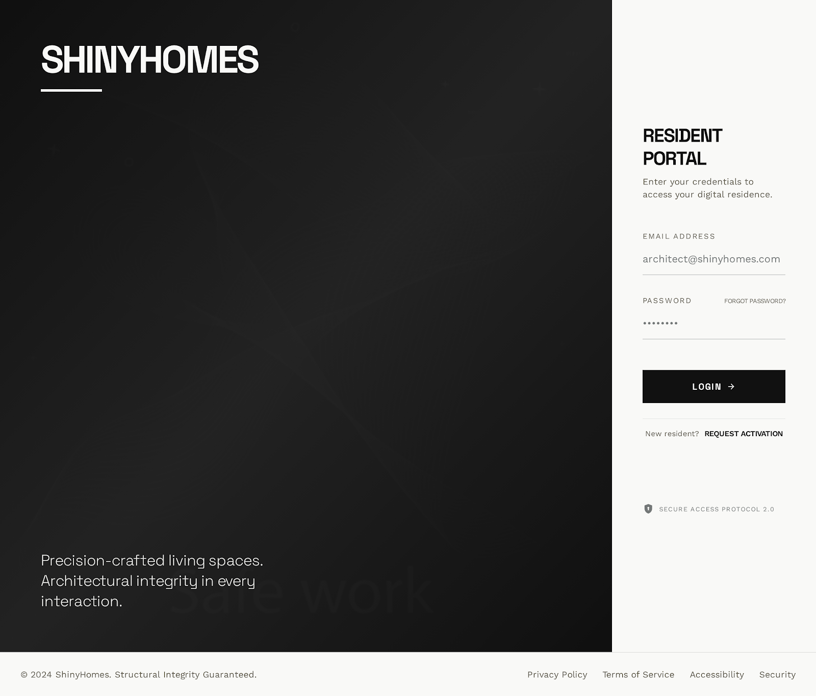 Resident Admin Login Sharp preview