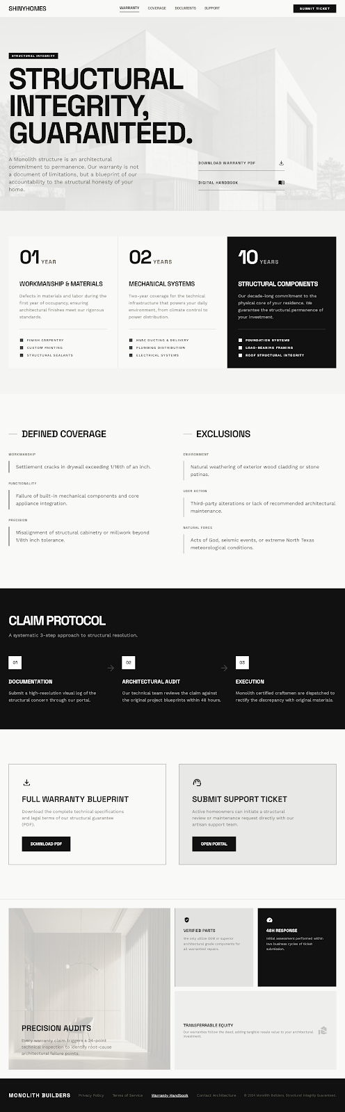 Updated Warranty Hub With Shinyhomes Branding Sharp preview